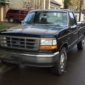 1994 F250 XL Black Rare 5.0L w/5spd/AC 77K driven miles, tow vehicle, Immaculate