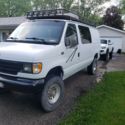 1994 Ford E-350 Econoline Van White 4WD Automatic E350 VAN 4x4