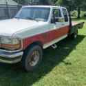 1994 Ford F-250 Pickup Red 4WD Automatic