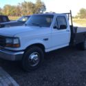 1994 FORD F-350 DUALLY FLATBED 5 SPEED GOOSENECK  NEW LONG BLOCK