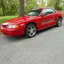 1994 Ford Mustang  62787 Miles Red Convertible V-8 cyl 5-Speed Manual
