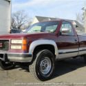 1994 GMC SIERRA 2500 SLE 4X4 Diesel Regular Cab Lon 341156 Miles Maroon Pickup T