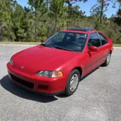 1994 Honda Civic Coupe Red EX
