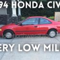 1994 Honda Civic DX Manual transmission ONLY 85K MILES ORIGINAL Black interior