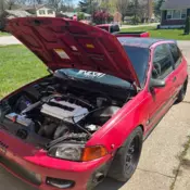 1994 Honda Civic Hatchback Red DX