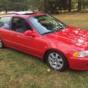 1994 Honda Civic Hatchback Red FWD Manual SI