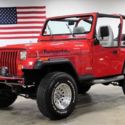 1994 Jeep Wrangler  38480 Miles Red  4 Cyl 5 Speed Manual
