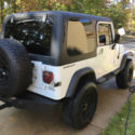 1994 Jeep Wrangler SE Sport Utility 2-Door 4.0L 5 Speed AC Hardtop bimini white