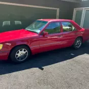 1994 Mercedes-Benz E320 Sedan Red 320 BASE