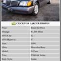 1994 Mercedes-Benz S500 Black on Black 4-Dr 5.0L V8 Owned By JON BON JOVI 83k mi