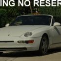1994 PORSCHE 968 CABRIOLET WHITE OUT BLACK IN MATCHING TOP AND BOOT NO RESERVE