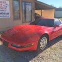 1994 Red Chevy Corvette 300 hp Auto trans with Targe Removable Top 109,680 miles