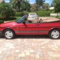 1994 Red Saab 900 Convertible