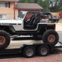1995 Jeep Wrangler YJ Rock Crawler CJ7 Renegade Laredo Moab Rubicon with trailer