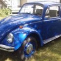 2 owner VW Bug Beetle near all original. Blue / White. Elderly Widow must sell.