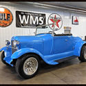 29 Blue Fiberglass Model A T Roadster Rumble Seat V8 Chevy Black WMS Auto 350