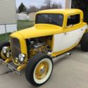 32 Ford 3-Window Highboy Coupe. Fresh built Glass Streetrod. 350/350, AC,Lucky 7