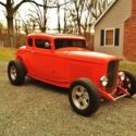 32 FORD 5 Window All Steel Coupe, Chopped Hot Street Rod 302 Auto Henry Ford