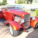 32 ford roadster custom red color 1750 mi 350chevy roller motor manny features