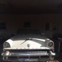 4 door white/blue 8 cylinders mercury 1955 monclair