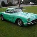 406 small block, TCI Powerglide transmission, coil overs, amazing C1 Corvette