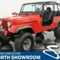 4X4 classic jeep truck 258 inline 6 cylinder, red