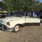 56 Oldsmobile, Rare/Convertible super 88 Rocket V8 Cadillac Lincoln Packard Ford