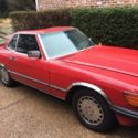 560SL RED CONVERTIBLE ROADSTER