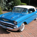 57 CHEVY BEL AIR CONVERTIBLE 283-270HP DUAL QUAD - 3 SPD. FRAME-OFF RESTORATION!