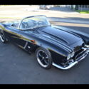 62 Resto Mod Corvette, Built by Corvette Mike, Tuxedo Black, 2-Tone Interior