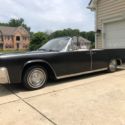 63 Lincoln Continental Convertible Black true barn find