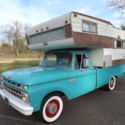 65 F-Series Pick-Up with a Holiday Camper F-250 Truck Daily Original Glamper
