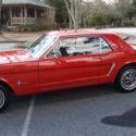 65 Mustang Red/ Black interior 6cylinder 200 ci, A/C