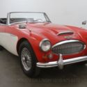 66 Austin Healey 3000 BJ8  Cordoba Red Vinyl Soft Top Wire Wheels Driver