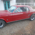66 mustang 289 4 speed red coupe