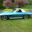 67 CORVETTE CONVERTIBLE 327/300 Marina Blue Powerglide PS PB Factory A/C