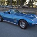 69 Vette Conv, 373 Miles, LeMans Blue/Blue, L71 435hp, F41, PS, PB, Side Exhaust