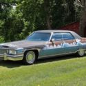 73 Cadillac Sedan Deville, patina car, rat rod, low rider