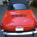 73 Karmann Ghia cabriolet, Bahia red, all original, 4 speed manual