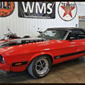 73 Red Mustang Auto 351 Cleveland Convertible Power Black Chrome V8 Mach 1 WMS