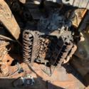 73 rusted out motor and transmission and rear out one door no title