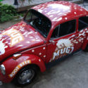 74 vw super beetle classic bug original promo car mug-bug root beer collectable