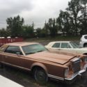 79 Linclon continental mark 8 gold color and red plush inside
