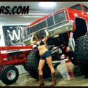 86 Red K10 4X4 Chevy Square Body 4X4 Jacked Up Lifted 3/4 Ton WMS Auto 400 V8 87