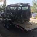 87 Land Rover Defender 110 and 20' kaufman trailer