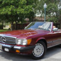 87 MERCEDES SL560 CONVERTIBLE, 5.6L V8, AUT TRANS, HARD & SOFT TOP, NO RESERVE.