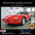 89 Corvette All options Auto Trans C4 Bright red and Black Glass roof