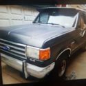 89 Ford Bronco 6 cyl automatic 83 k flat black/red interrior runs great