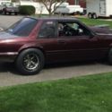 91 MUSTANG SBC , 10.5 , DRAG RADIAL STOCK SUSPENSION