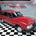 93 Volvo 240 Estate Station Wagon Rare 5-Spd 3rd Row Seats Red/Blk Needs Clutch